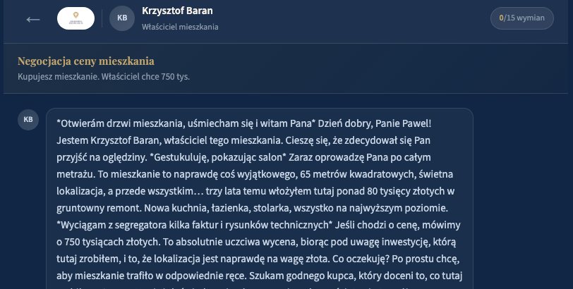 Trener Pośrednika AI - rozmowa z AI klientem